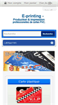 Mobile Screenshot of cartes-plastique.fr